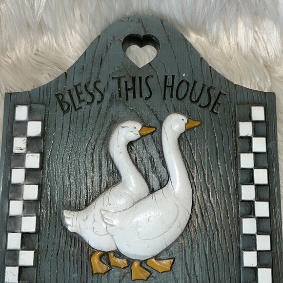 Burwood Homco BLESS THIS HOUSE Wall Pocket Plaque - Picture 2 of 6